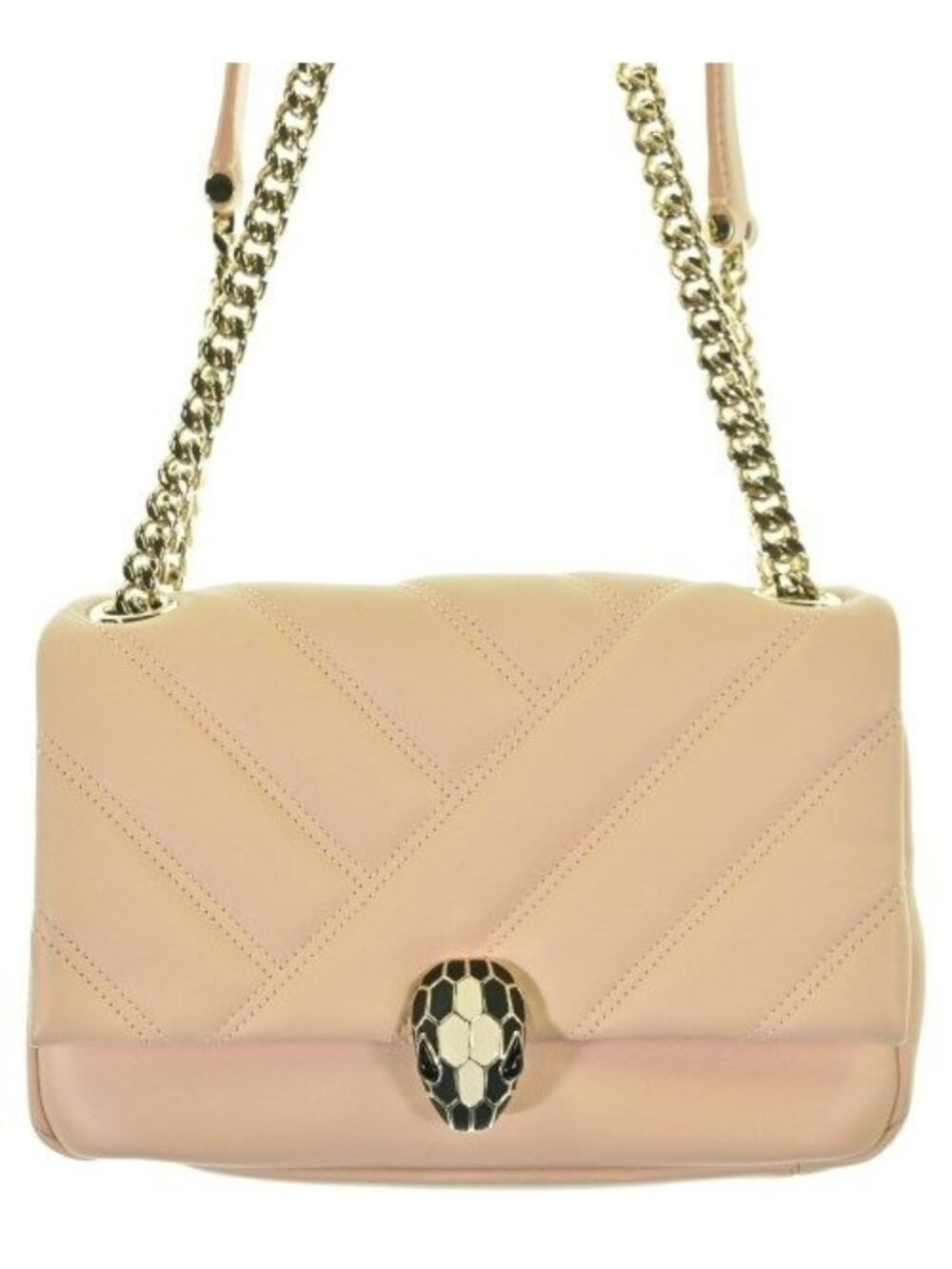 Bvlgari Serpenti Forever Chain Shoulder Bag Pink